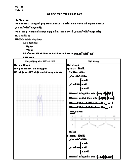 Giáo án Toán 12 - Tiết 21 đến tiết 38