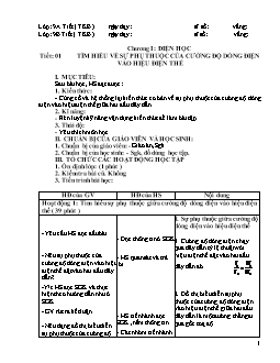 Giáo án Tự chọn Lý 9 hoàn chỉnh