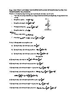Ôn thi học sinh giỏi Vật lí 10 - Dạng 4: Bài toán liên quan đến rơi tự do và chuyển động của vật bị ném theo phương thẳng đứng