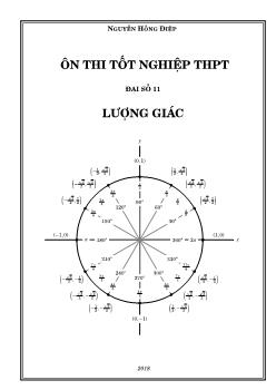 Ôn thi tốt nghiệp THPT Đại số 11: Lượng giác