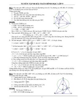 Tuyển tập 80 bài Toán hình học khối 9